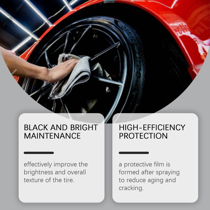 Homonth Tire Shine Spray Black Bright Car Wheel Care